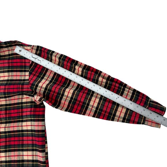 Vintage Eddie Bauer Women's Plaid Tunic 100% Cotton Pullover Sz. Medium Relaxed - Picture 8 of 10